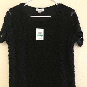 Calvin Klein Black Lace Shirt